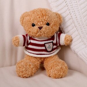Мягкая игрушка 'Медведь' в кофте, 28 см, цвет бежевый
