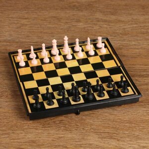 Настольная игра 3 в 1 'Атели' шашки, шахматы, нарды, доска 19 х 19 см