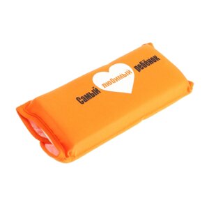 Подушка на ремень безопасности 'Самый любимый ребенок' оранжевая