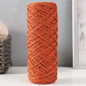 Шнур для вязания 100 полиэфир, ширина 3 мм 100м (терракот)