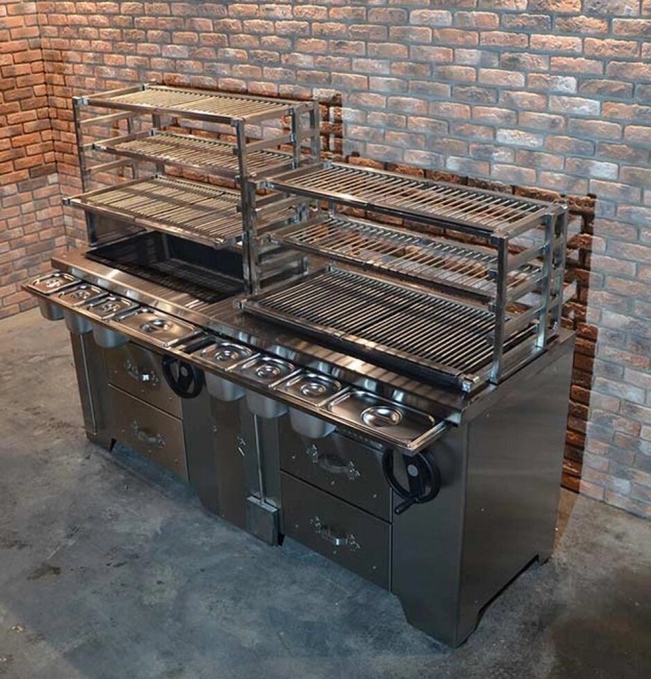 Многофункциональный угольный мангал УММ/2 (ROBATA 2) Grill Master - доставка