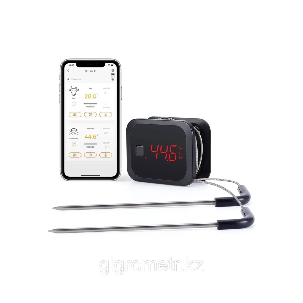 Ink. Bird IBT-2x Bluetooth термометр c 2-мя щупами. - особенности