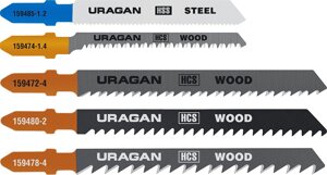 Набор полотен URAGAN 5 шт, по дереву и металлу (159488-H5_z02)