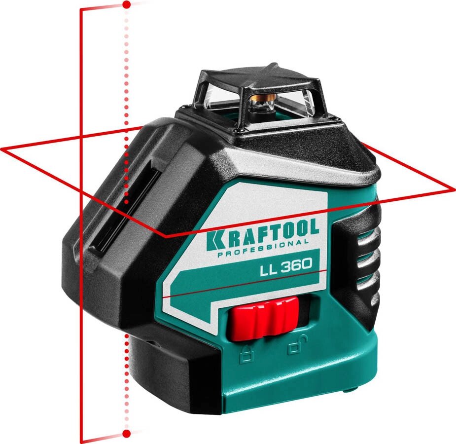 Нивелир лазерный Kraftool, 20-70 м, 360 градусов сверхъяркий, IP54, точн. 0,2 мм/м, в сумке (34645) - розница