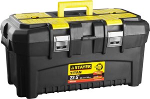 Ящик для инструментов Stayer, 553*320*310 мм (22"пластиковый, серия "Titan-22"38016-22)
