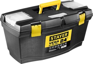 Ящик для инструментов Stayer, 610*320*300 мм (24"пластиковый, серия "Vega-21"38105-21_z03)