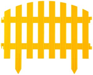Забор декоративный АР ДЕКО, Grinda, 28х300 см, желтый (422203-Y)