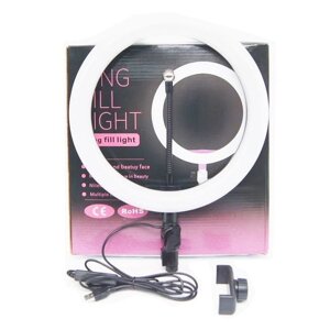 Кольцевая лампа «Ring Fill Light» со штативом для блогеров и beauty-мастеров (26 см)