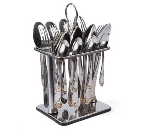 Набор столовых приборов на 8 персон на подставке MGFR Shell Cutlery Set {25 предметов}