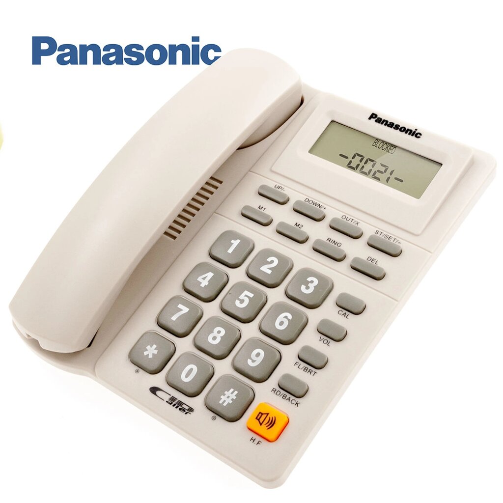 Телефонный аппарат с LCD-экраном и калькулятором настольный Panasonic KX-TSC8308CID (Белый) - сравнение