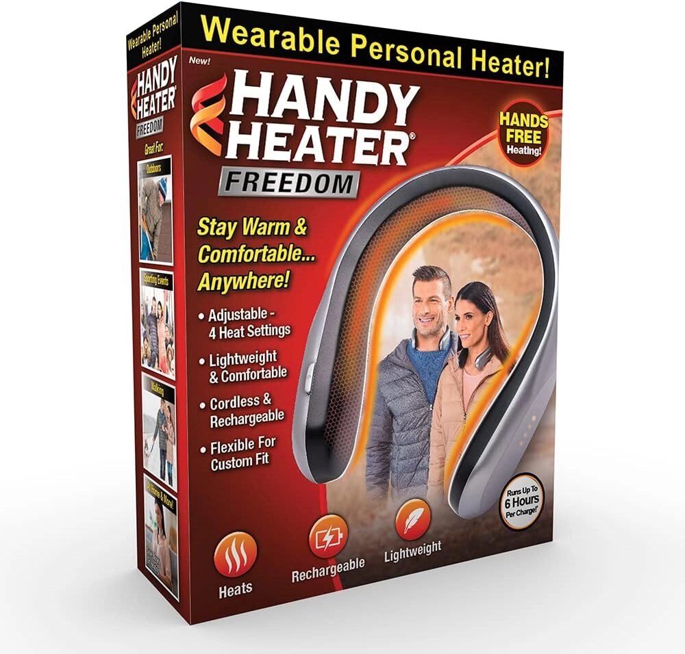 Обогреватель носимый на шею с аккумулятором Handy Heater FREEDOM с USB-зарядкой - особенности