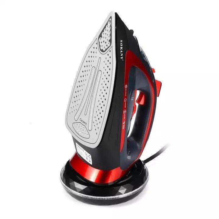 Утюг паровой беспроводной с керамической подошвой Sokany Steam Iron 2400W - SHOPPE • Лучшее – себе.