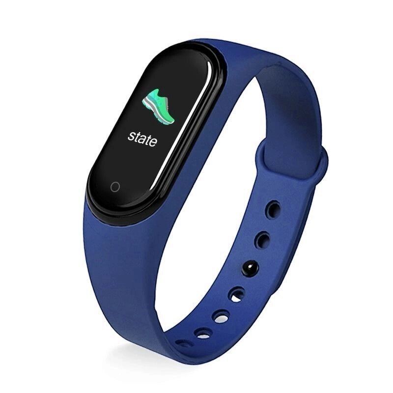 Фитнес-трекер браслет Smart M Band 5 (Синий) - сравнение