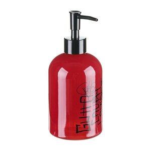 Дозатор для жидкого мыла Graffity, 8х8х17,5 см., красный