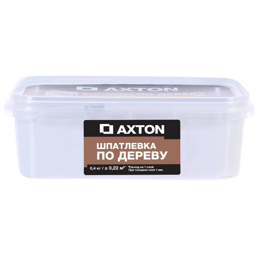 Шпатлёвка Axton для дерева 0,4 кг цвет белый - ИП Фомичев