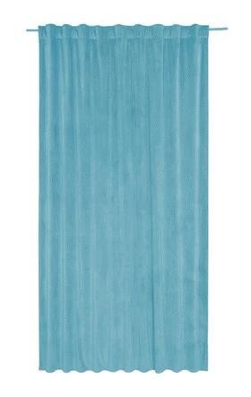 Штора на ленте со скрытыми петлями Dubbo 200x280 см цвет светло-бирюзовый