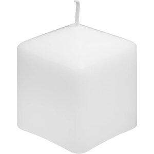 Свеча столбик белая 6x8 см