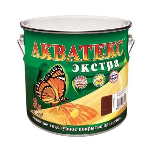 Текстурное покрытие Акватекс-экстра 3 л (калужница) от компании ИП Фомичев - фото 1