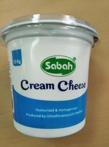 Крем сливочный SABAH -Крем-Чиз, 69%Упаковка 1,5 кг.)