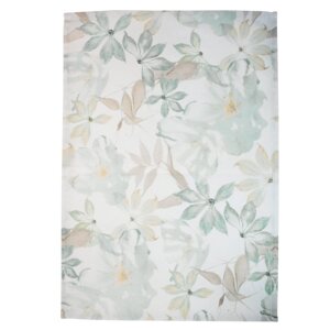 Полотенце кухонное, 40x60 см, хлопок, белое, Цветы, Bloome