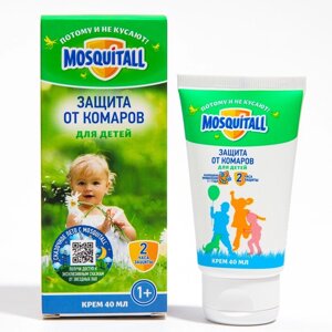 Крем репеллентный от комаров "Mosquitall", Нежная защита для детей, 40 мл