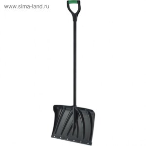 Лопата пластиковая, ковш 335 460 мм, с планкой, металлопластиковый черенок, с ручкой, Palisad