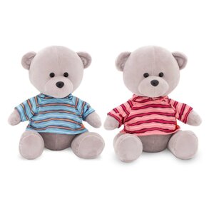 Мягкая игрушка «Медведь Топтыжкин серый: в футболке», 25 см