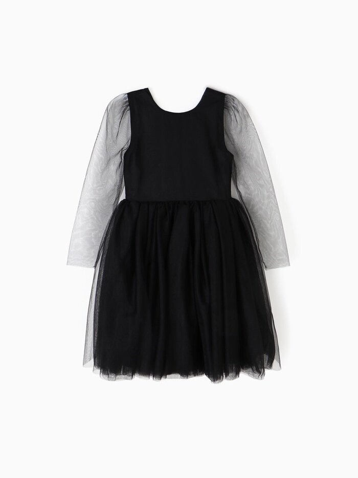 Платье нарядное детское MINAKU: Party. Dress, чёрное, рост 116 см - скидка