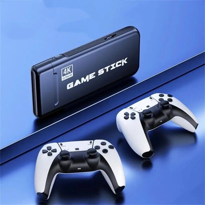Игровая приставка M8Pro, 8/16/32 бита, 64 ГБ, HDMI, micro. SD, 2 беспроводных джойстика, чёрная 99404 - розница