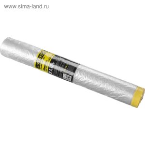 Пленка защитная stayer "professional" 12255-270-15, с клейкой лентой, HDPE, 9мкм, 2,7х15м