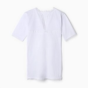 Рубашка крестильная, цвет белый, рост 80