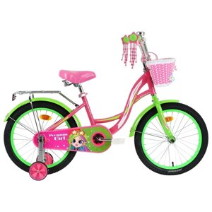 Велосипед 18" Graffiti Premium Girl, цвет розовый/зелёный, уценка