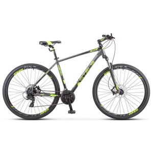Велосипед 29" Stels Navigator-930 D, V010, цвет антрацитовый/черный/лайм, размер рамы 18.5"