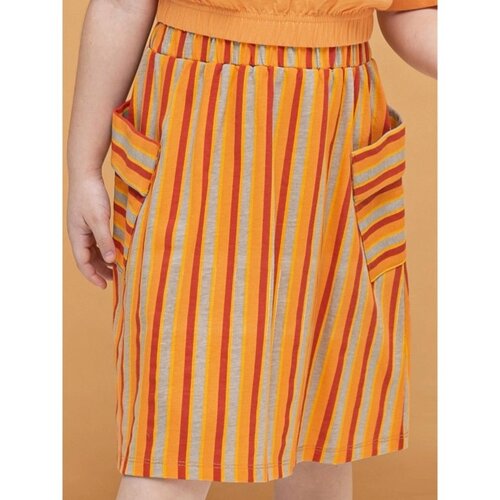 Юбка для девочек, рост 110 см, цвет оранжевый
