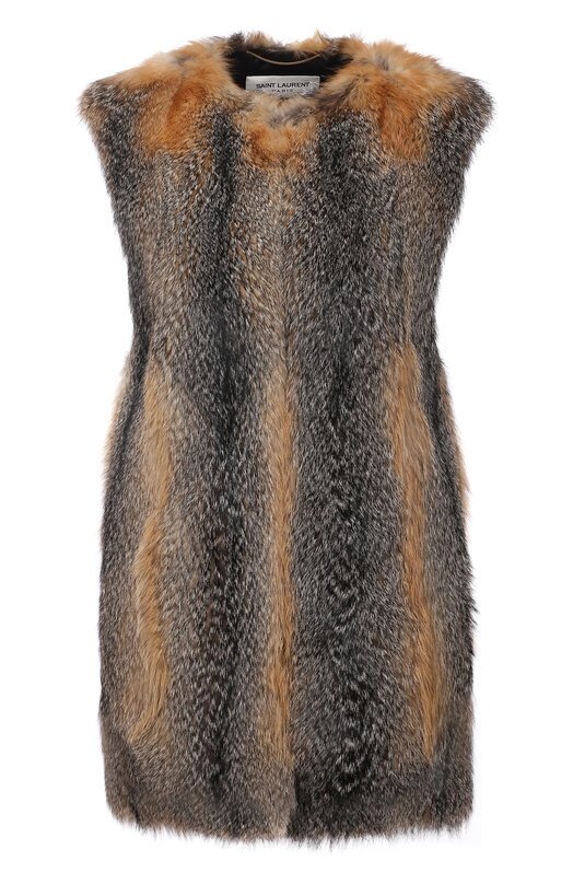 Жилет из меха лисицы Saint Laurent - наличие