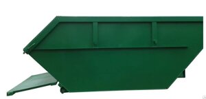 Бункер для мусора Тип: Лодочка с крышкой AB-4106, L= 3450 мм, B= 1900 мм, H= 1500 мм, Материал: сталь