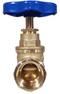 Клапан водопроводный латунный D= 25 мм, Маркировка: 19б1нж, Тип: обратный, поворотный, Вид: муфтовый