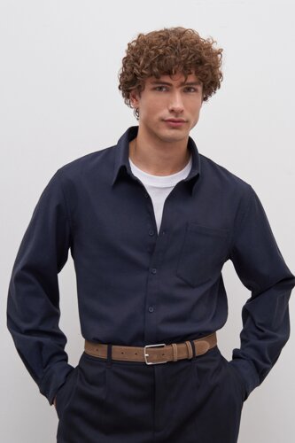 Finn-Flare Мужская рубашка с длинным рукавом S