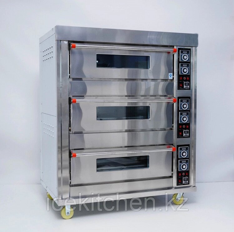 Печь газовая пекарская, жарочный шкаф 3*6 от компании ICEKITCHEN - фото 1