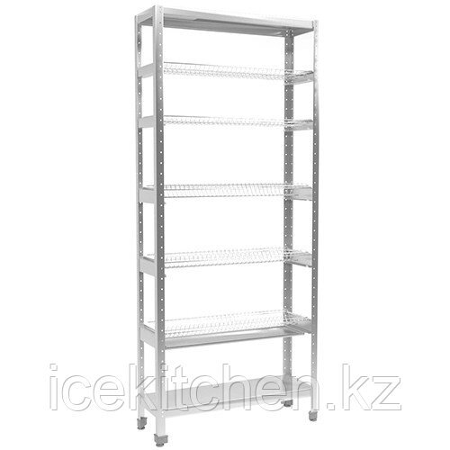 Стеллаж для тарелок и стаканов 900х300х1110мм от компании ICEKITCHEN - фото 1