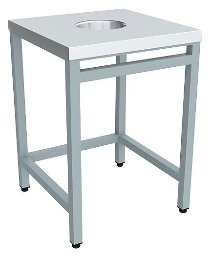 Стол для сбора остатков пищи Э-600*600*850 мм от компании ICEKITCHEN - фото 1