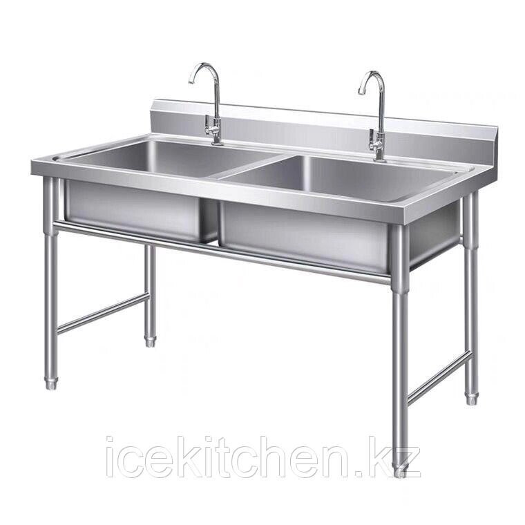 Ванна моечная цельнотянутая (стандарт) 2-секционная от компании ICEKITCHEN - фото 1