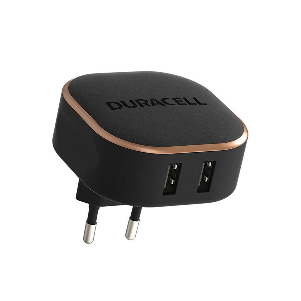 Универсальное зарядное устройство Duracell DRACUSB16-eU 24W 2х USB-A Черный - Казахстан