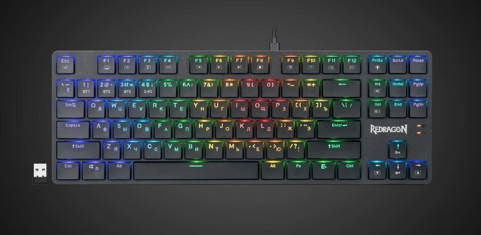 Клавиатура игровая механическая Redragon Anubis черный - Алматы