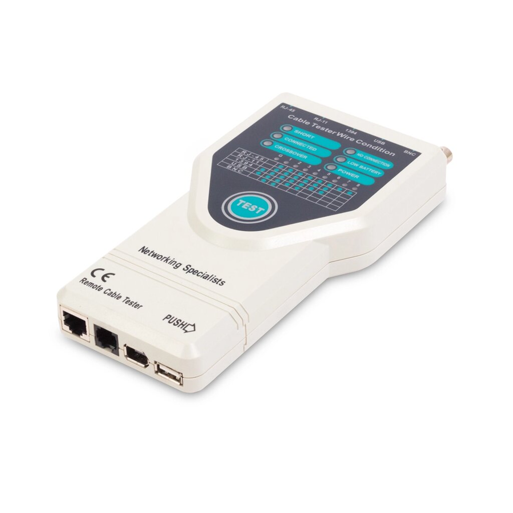 Кабельный тестер Ship G278 Для тестирования BNC RJ-45 RJ-11 USB IEE 1394 Fire Wire - заказать
