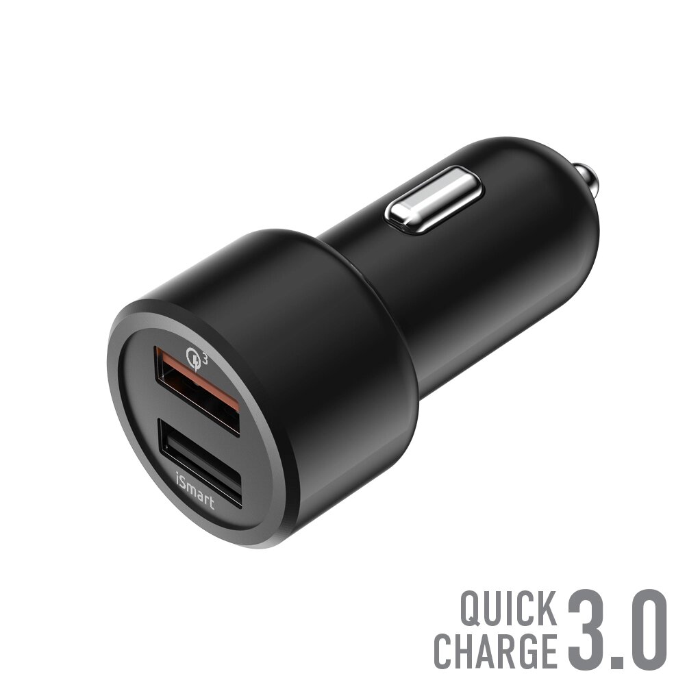Зарядное устройство автомобильное Olmio АЗУ 30W черный - скидка