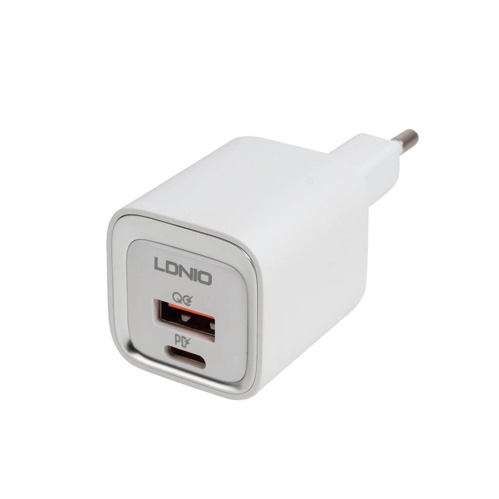 Универсальное зарядное устройство LDNIO A2318M MFI 20W USB-А, USB-C Белый - розница