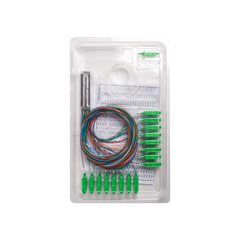 Сплиттер оптоволоконный PLC А-оптик 1х32 SC/APC 1,5m SM - заказать