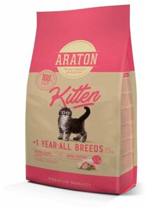 Araton kitten 15кг - корм для молодых кошек, шт