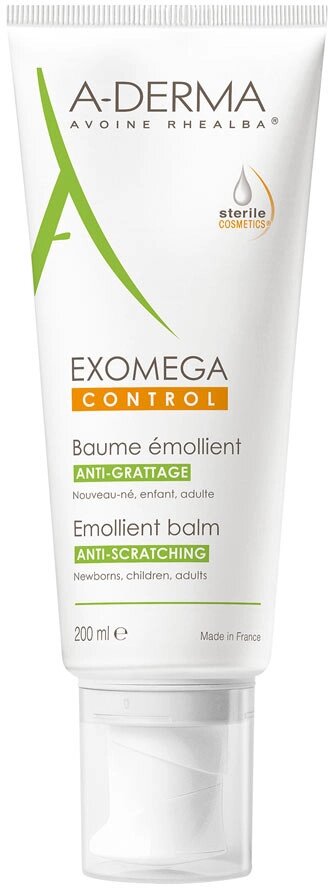 Смягчающий бальзам для тела A-Derma Exomega Control 200 мл (3282770149715) - характеристики